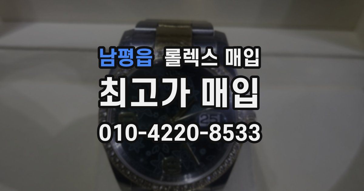 남평읍 롤렉스 매입
