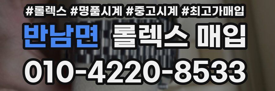 반남면 롤렉스 매입