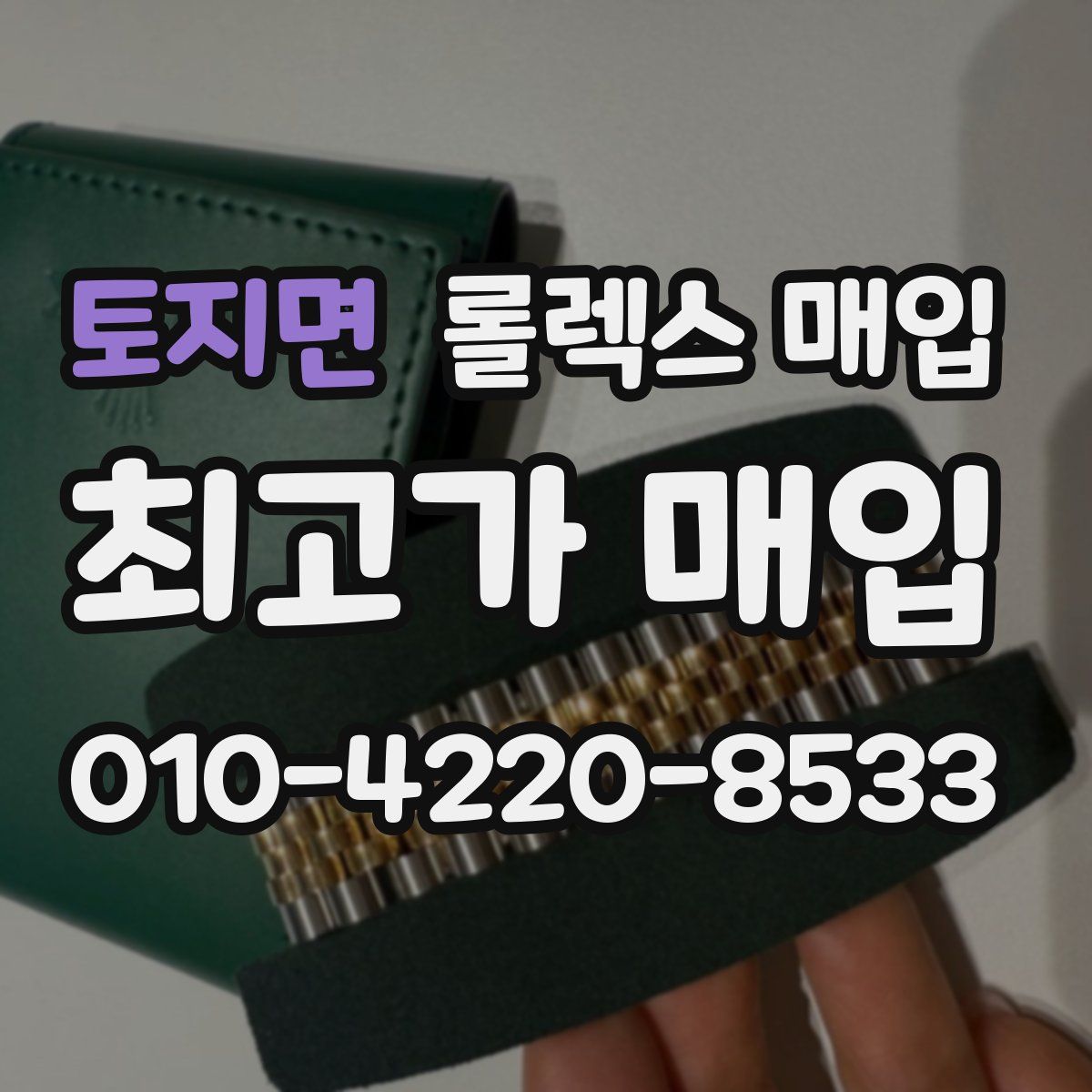 토지면 롤렉스 매입
