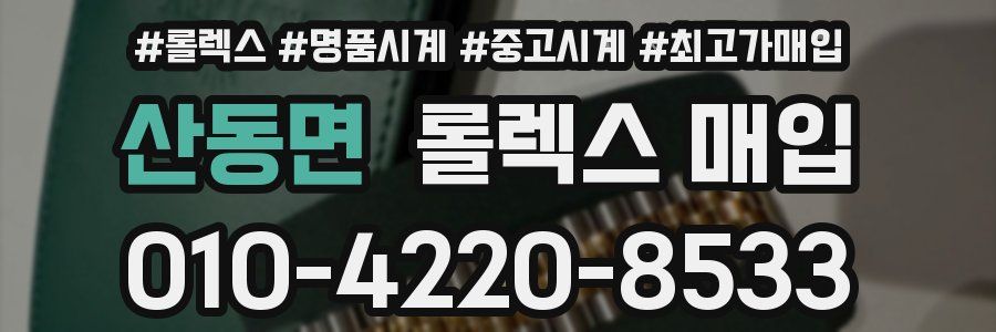 산동면 롤렉스 매입