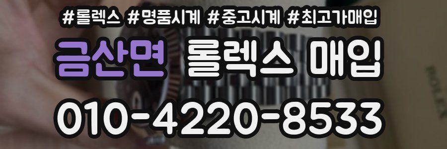금산면 롤렉스 매입