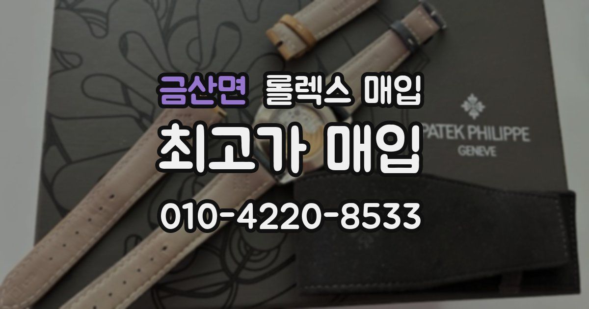 금산면 롤렉스 매입