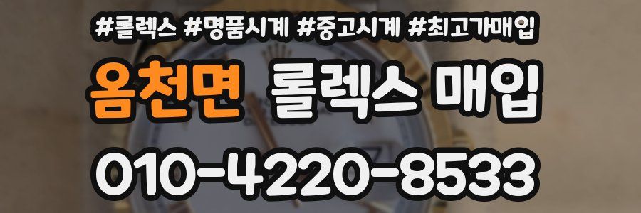 옴천면 롤렉스 매입