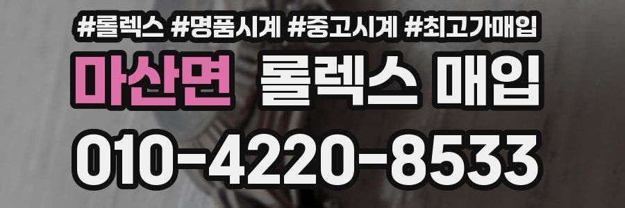 마산면 롤렉스 매입