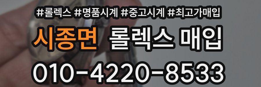 시종면 롤렉스 매입