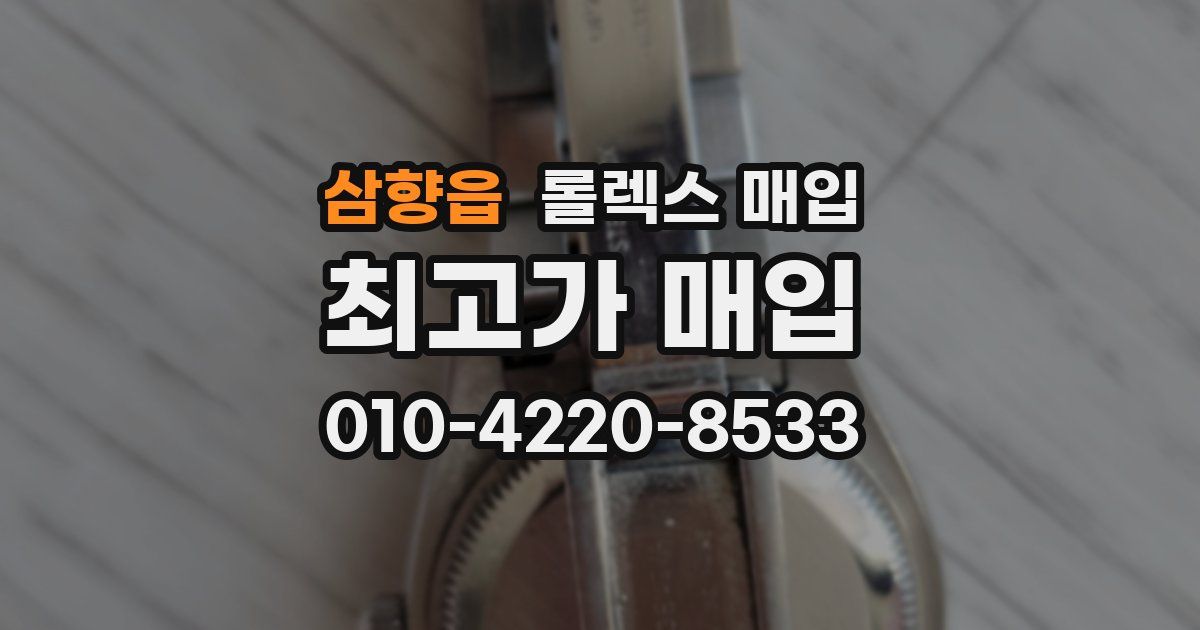 삼향읍 롤렉스 매입