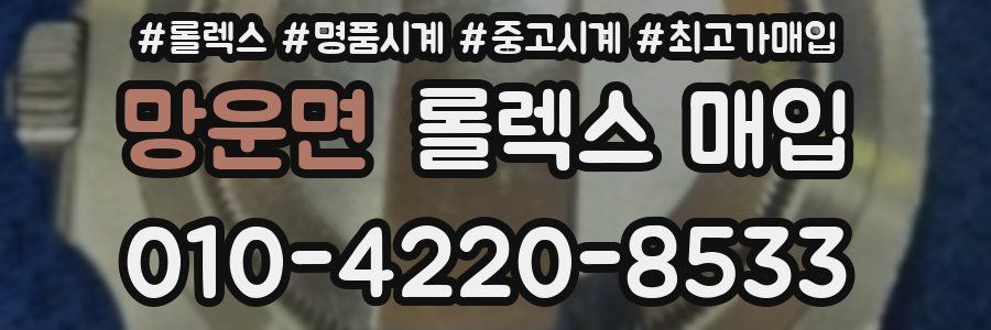 망운면 롤렉스 매입