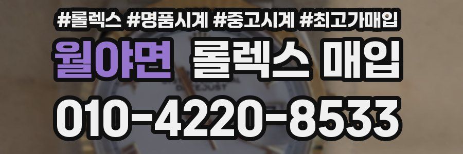 월야면 롤렉스 매입