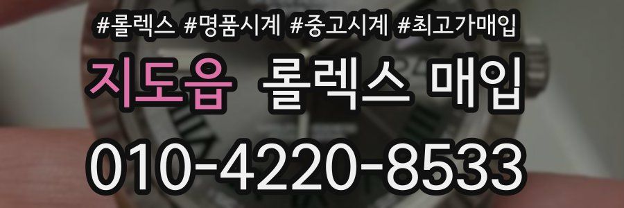 지도읍 롤렉스 매입