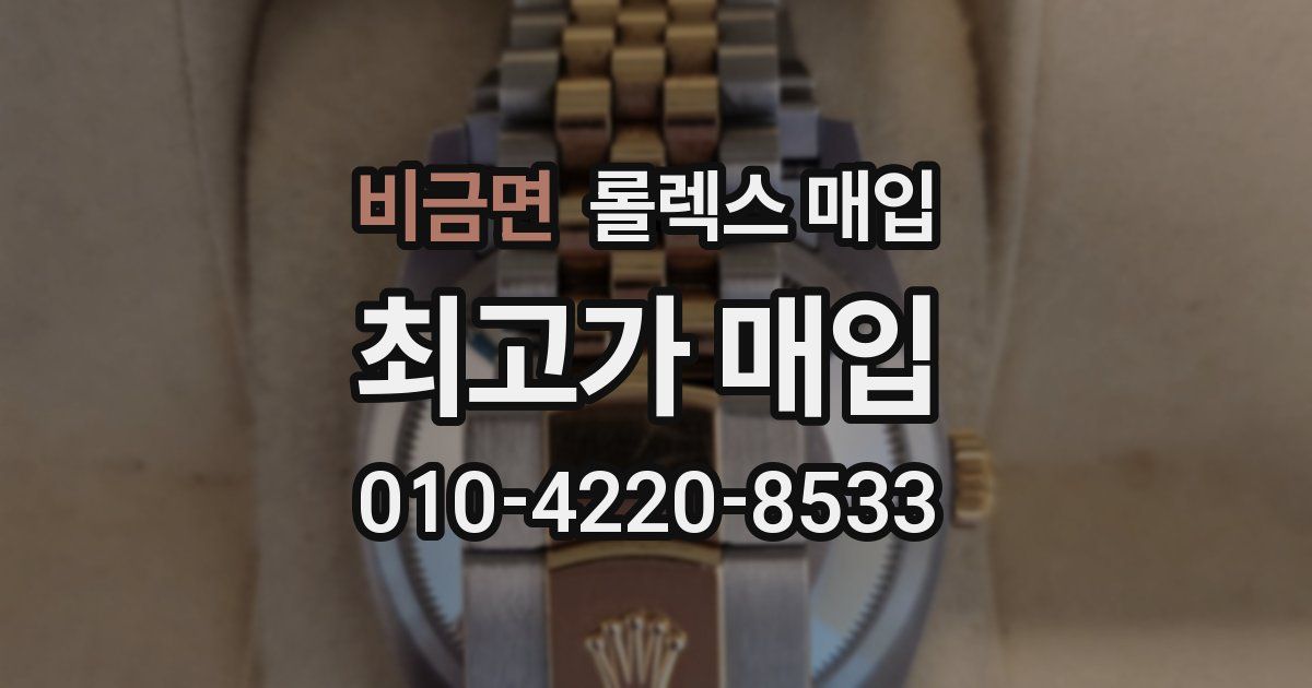 비금면 롤렉스 매입