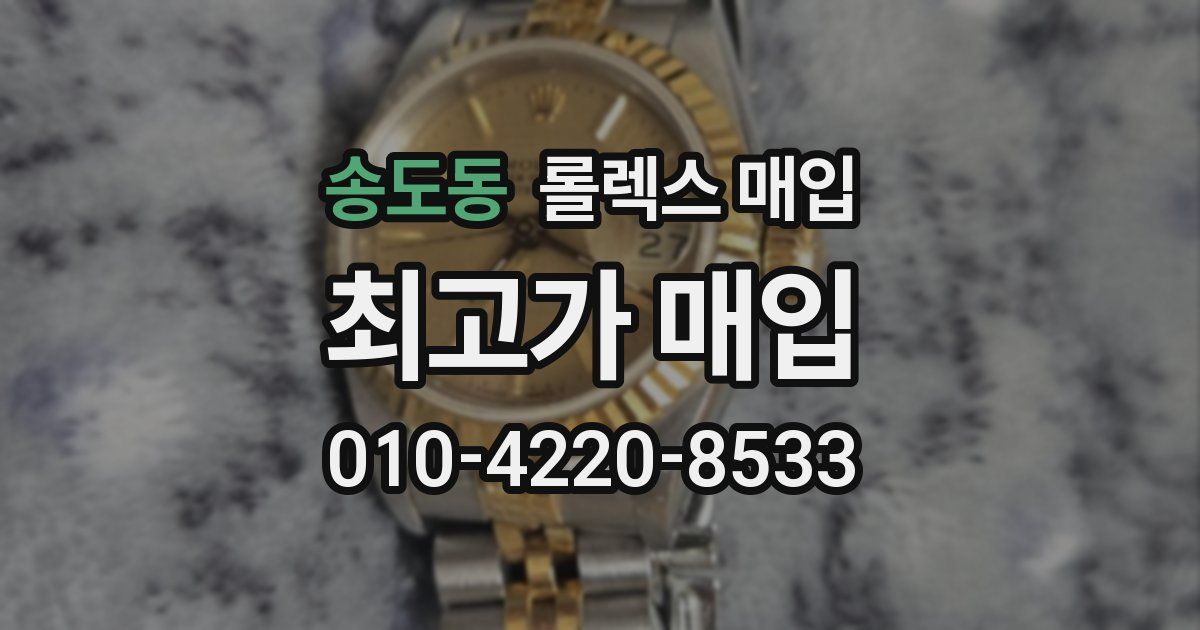송도동 롤렉스 매입