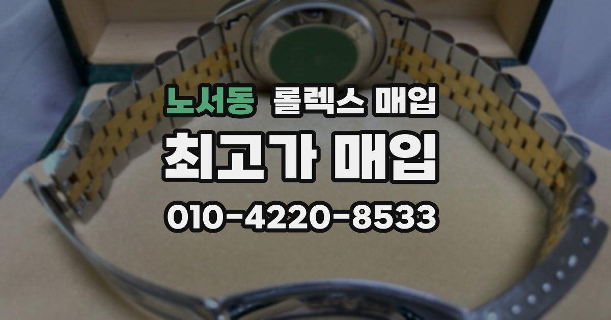 노서동 롤렉스 매입