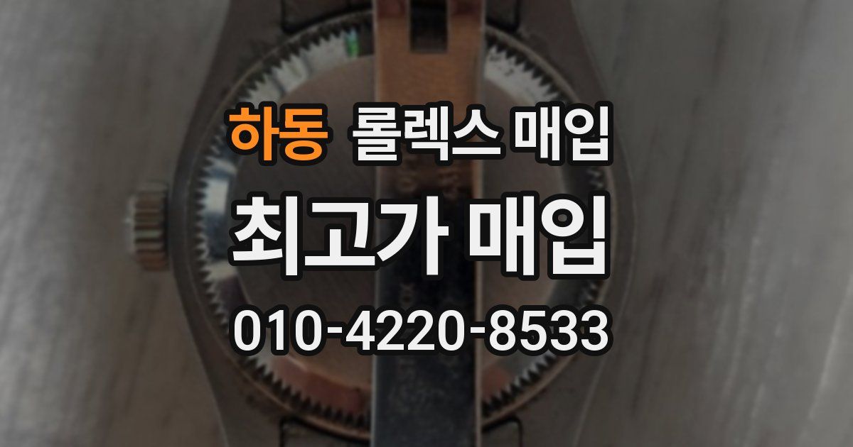 하동 롤렉스 매입