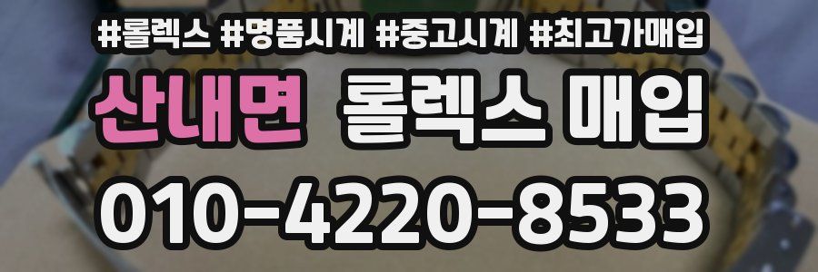 산내면 롤렉스 매입