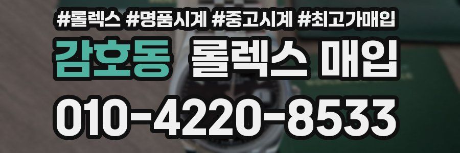 감호동 롤렉스 매입