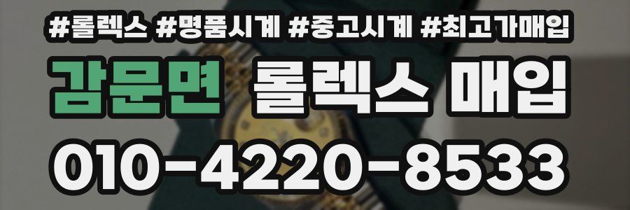 감문면 롤렉스 매입