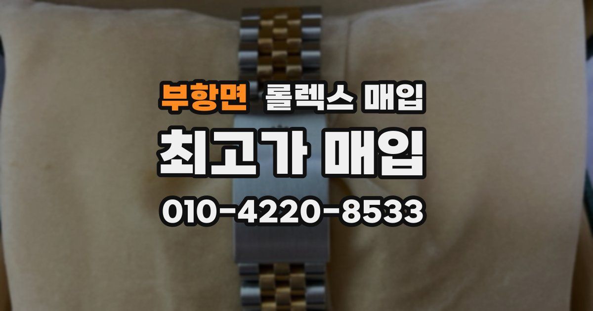 부항면 롤렉스 매입