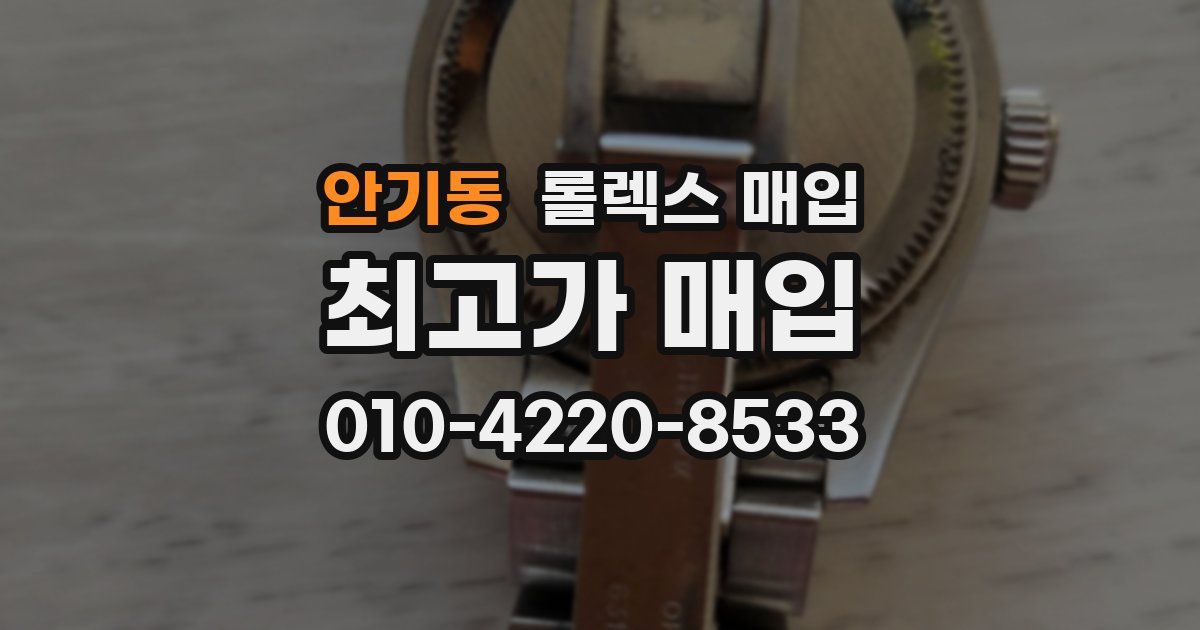 안기동 롤렉스 매입