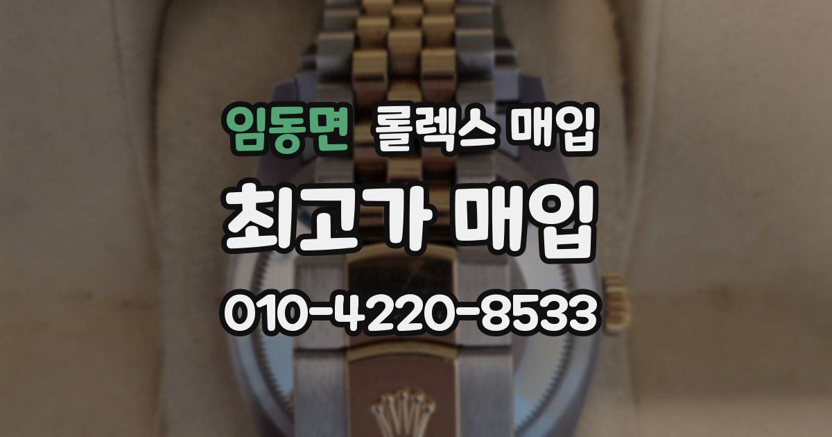 임동면 롤렉스 매입
