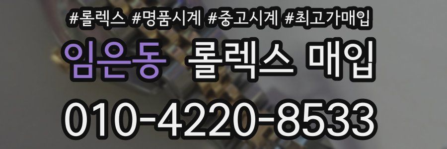 임은동 롤렉스 매입