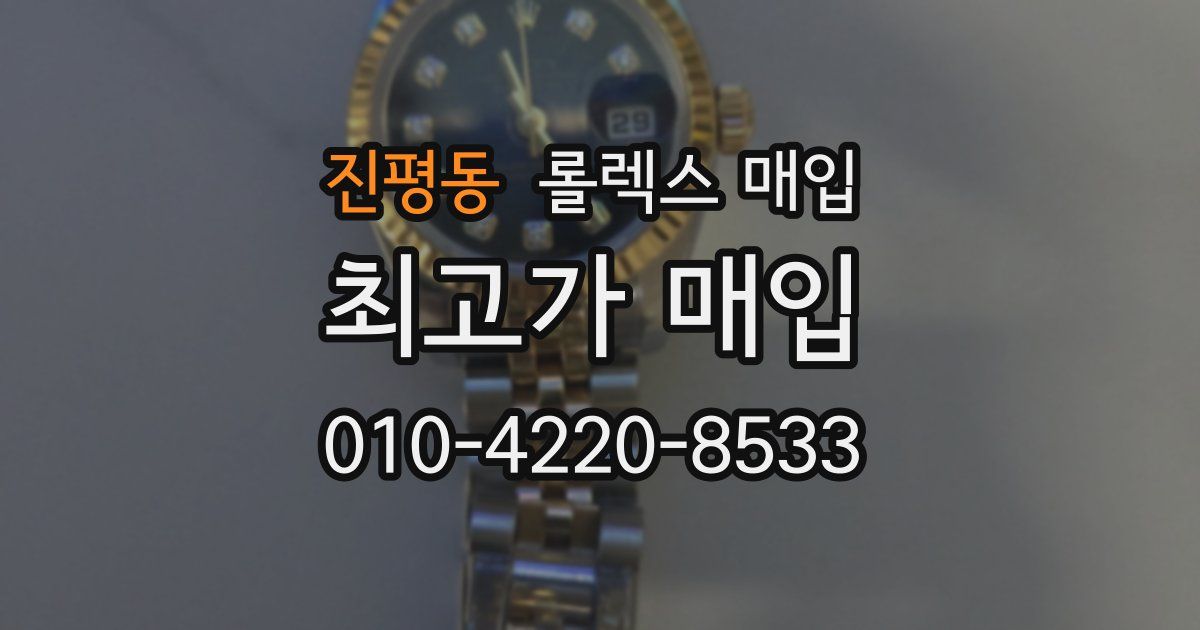 진평동 롤렉스 매입