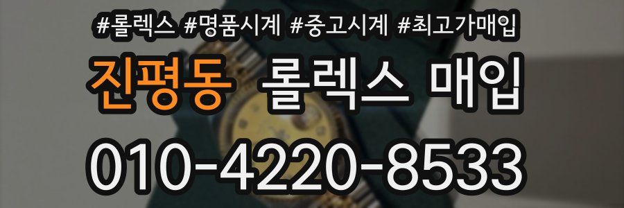 진평동 롤렉스 매입