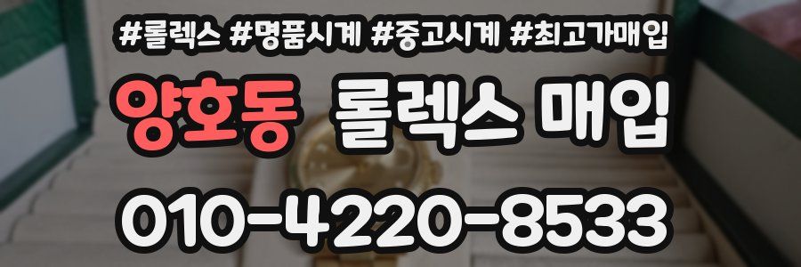 양호동 롤렉스 매입