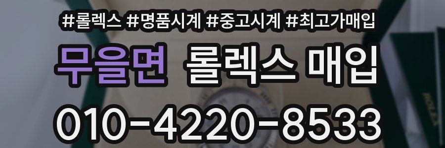 무을면 롤렉스 매입