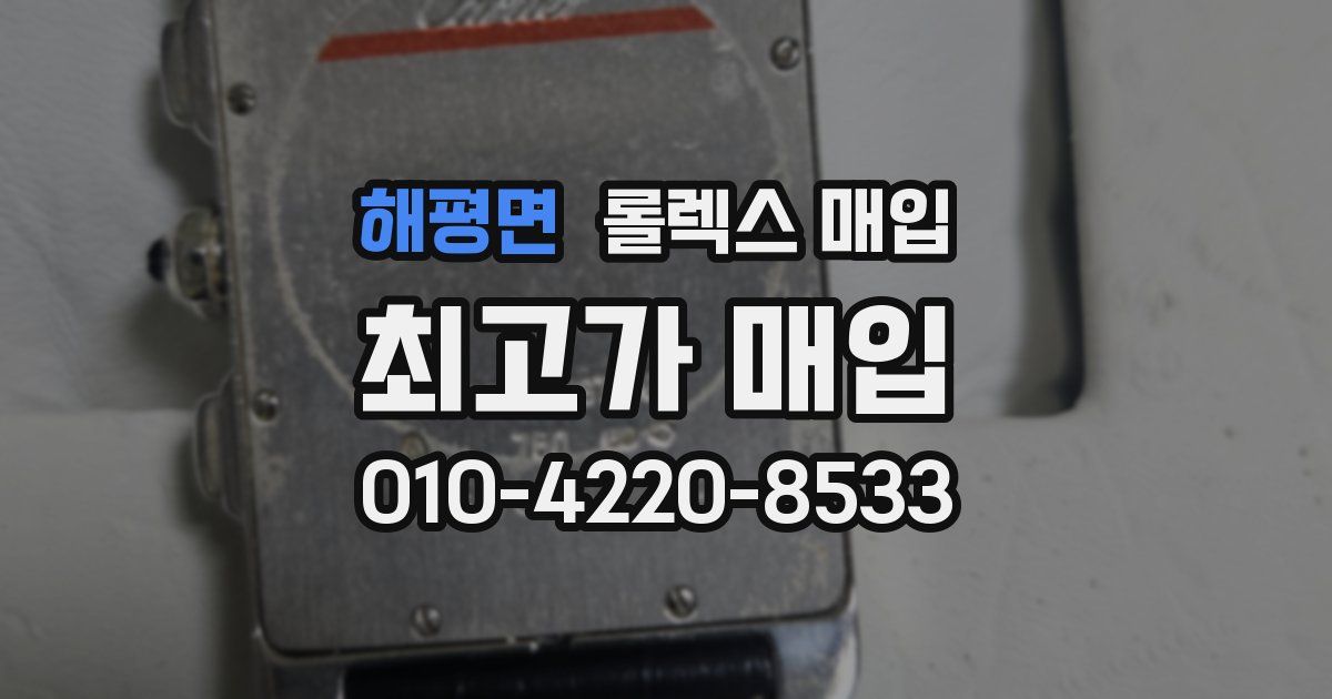 해평면 롤렉스 매입