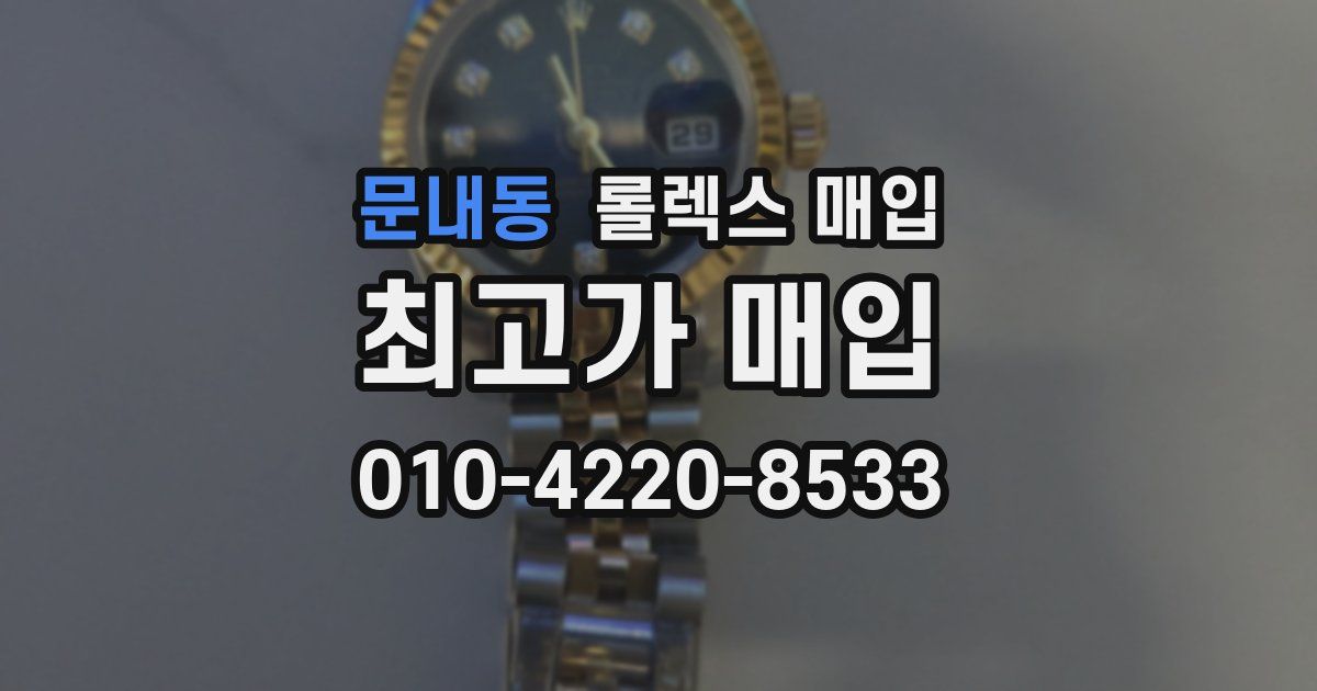 문내동 롤렉스 매입