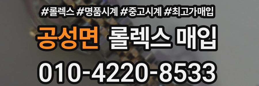 공성면 롤렉스 매입