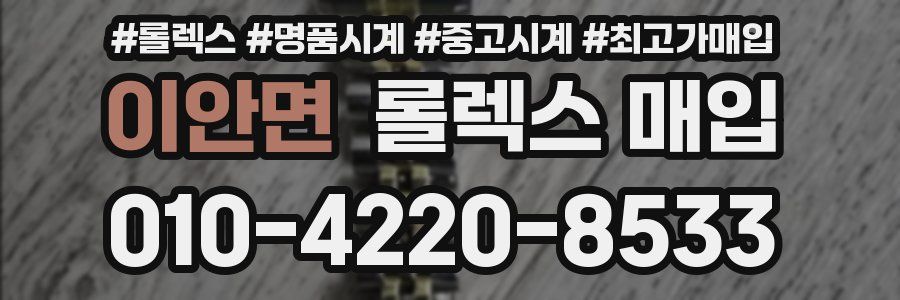 이안면 롤렉스 매입