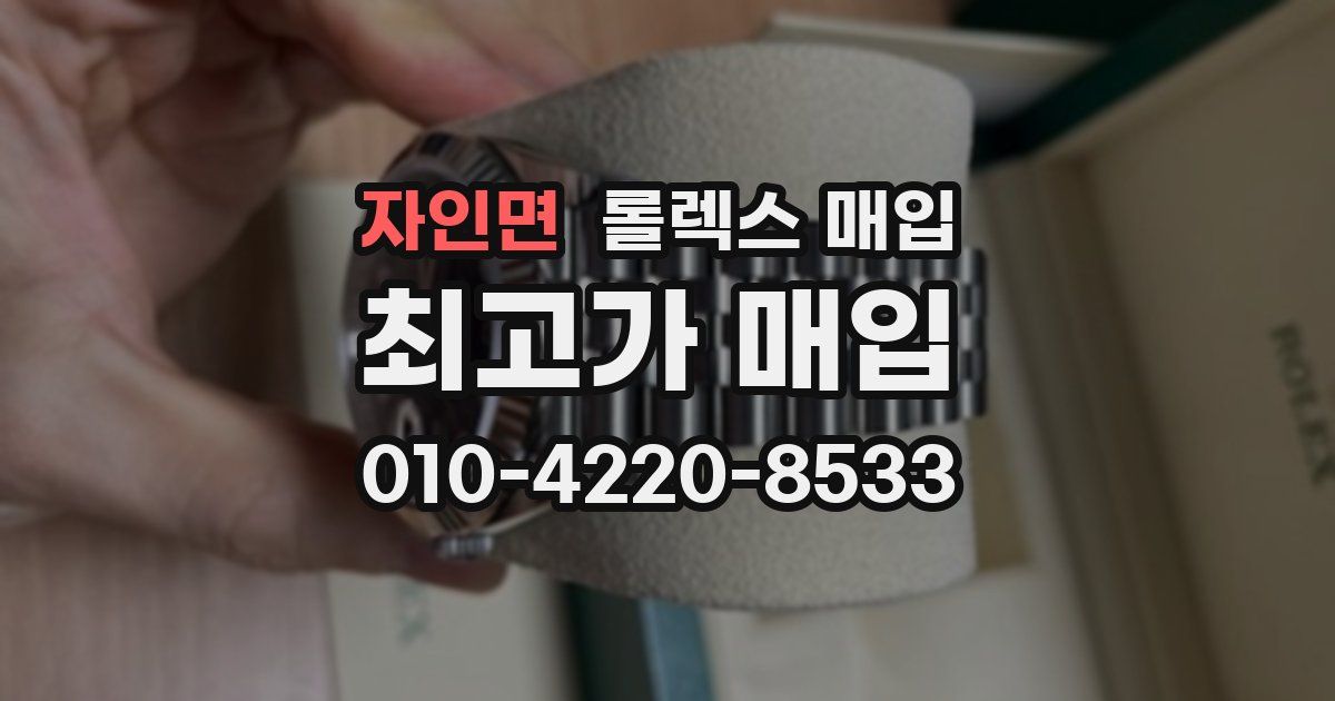 자인면 롤렉스 매입