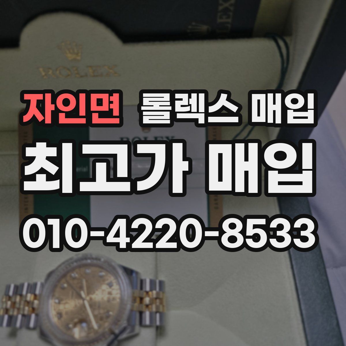 자인면 롤렉스 매입