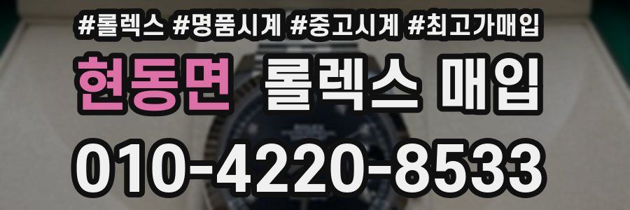 현동면 롤렉스 매입