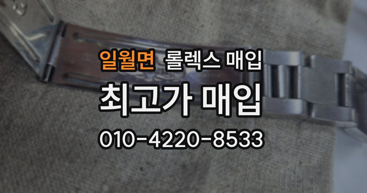 일월면 롤렉스 매입