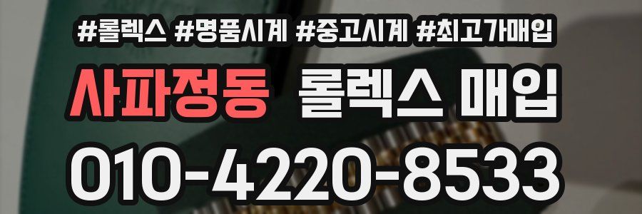 사파정동 롤렉스 매입