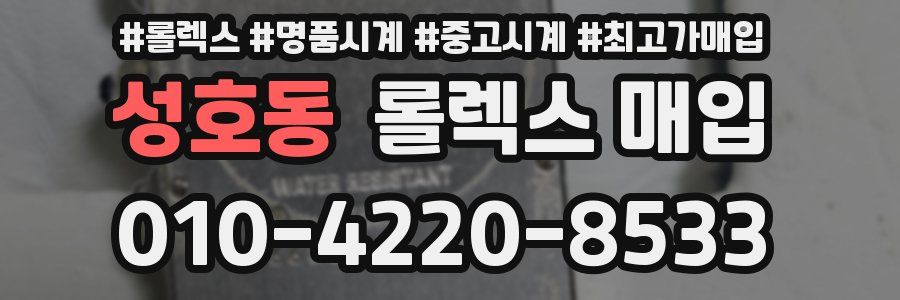 성호동 롤렉스 매입