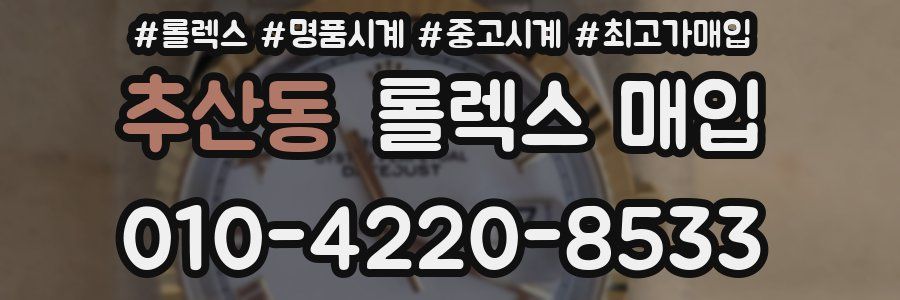 추산동 롤렉스 매입