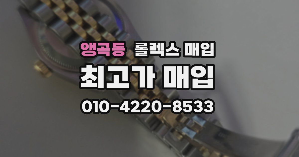 앵곡동 롤렉스 매입
