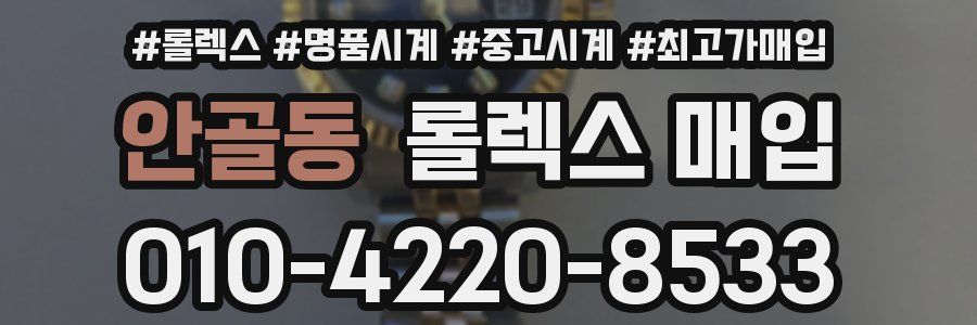 안골동 롤렉스 매입
