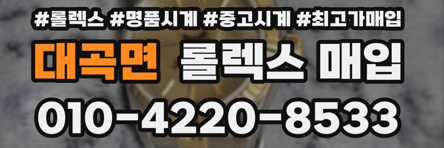 대곡면 롤렉스 매입