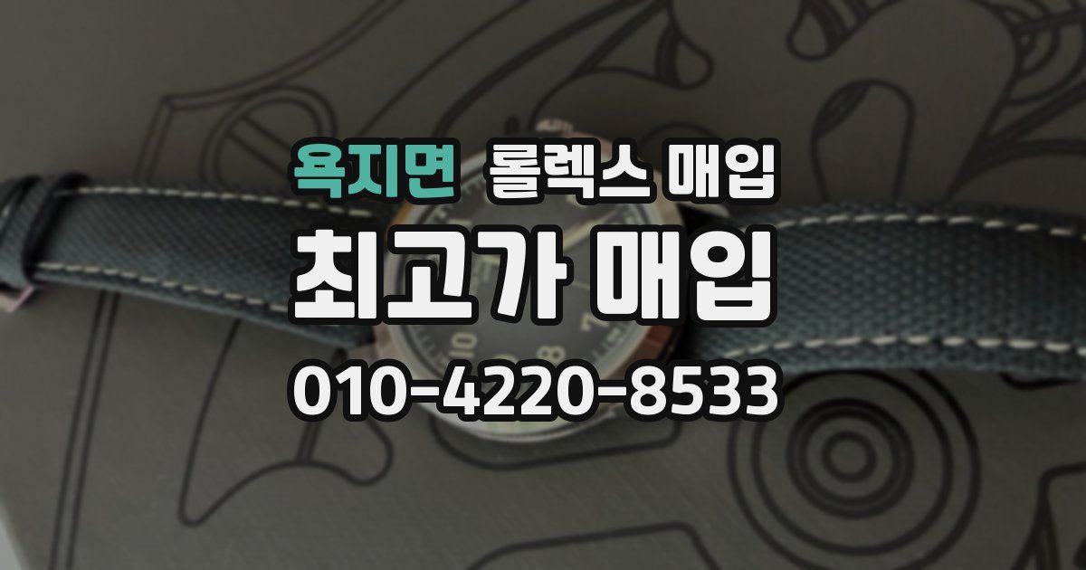 욕지면 롤렉스 매입