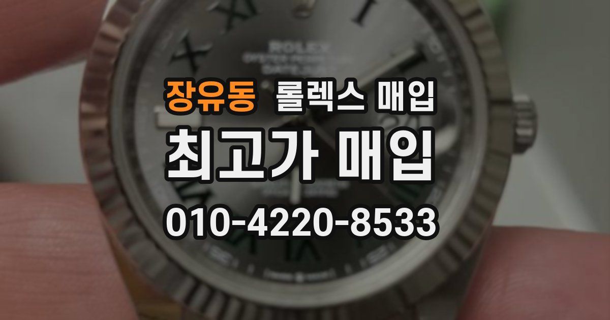 장유동 롤렉스 매입