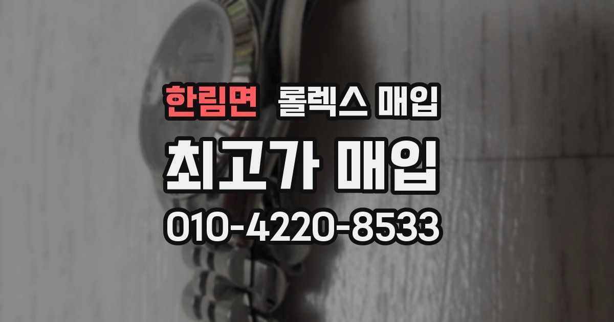 한림면 롤렉스 매입