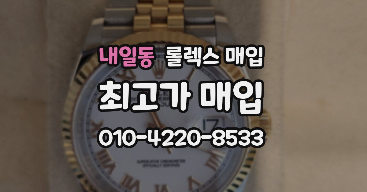 내일동 롤렉스 매입