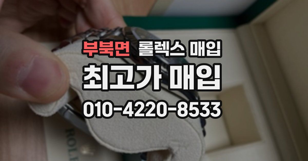 부북면 롤렉스 매입