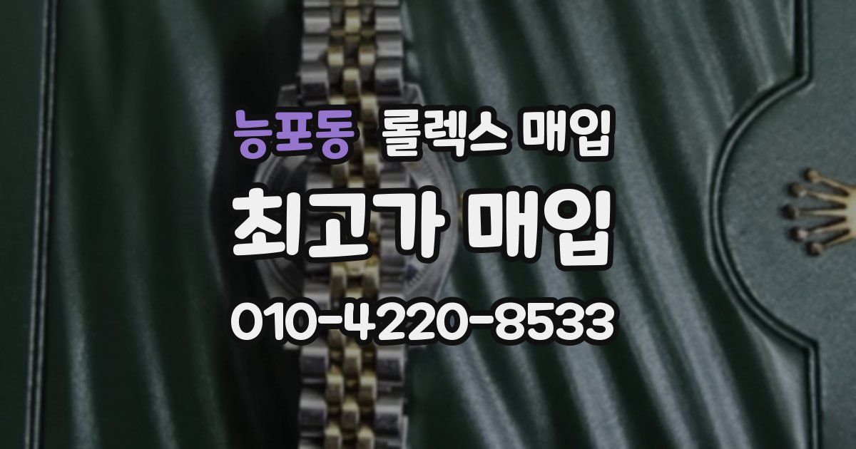 능포동 롤렉스 매입