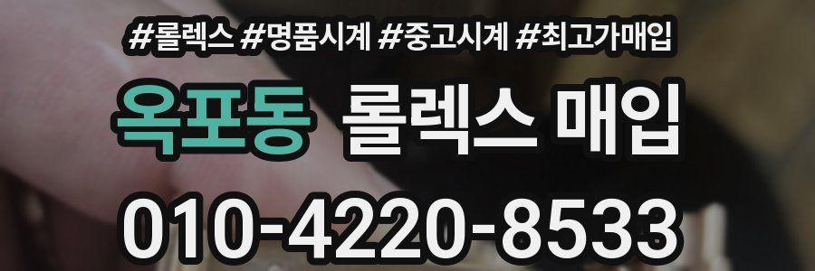 옥포동 롤렉스 매입