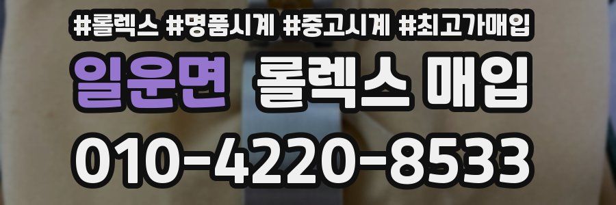 일운면 롤렉스 매입